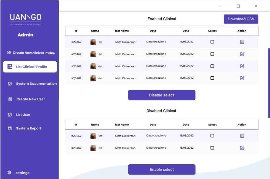 Client Management System Screenshot 3