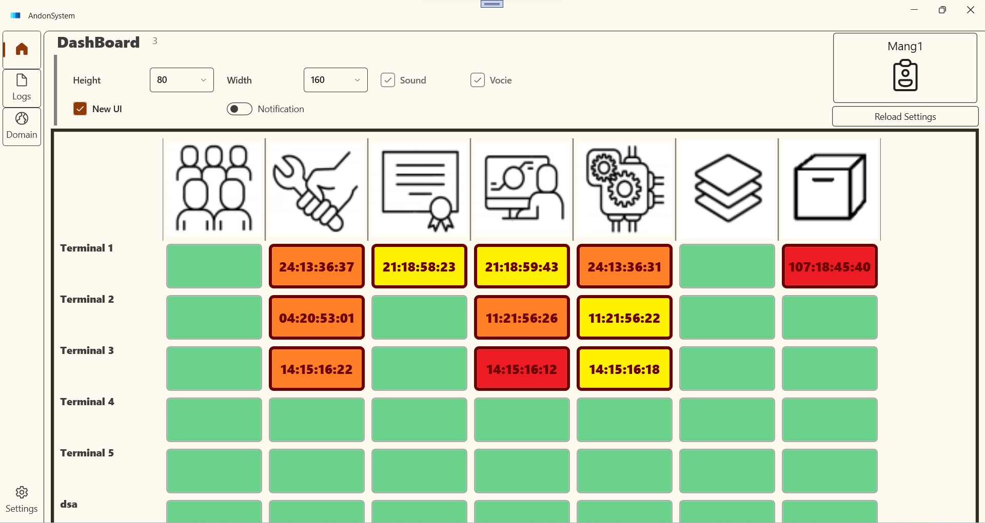 Terminal Control & Issue Tracking System Screenshot 1