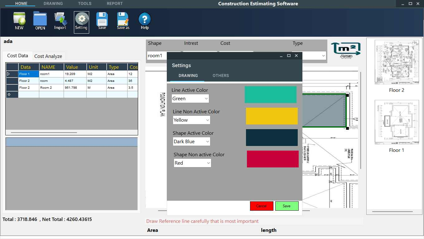 Smart Cost Estimating System Screenshot 2